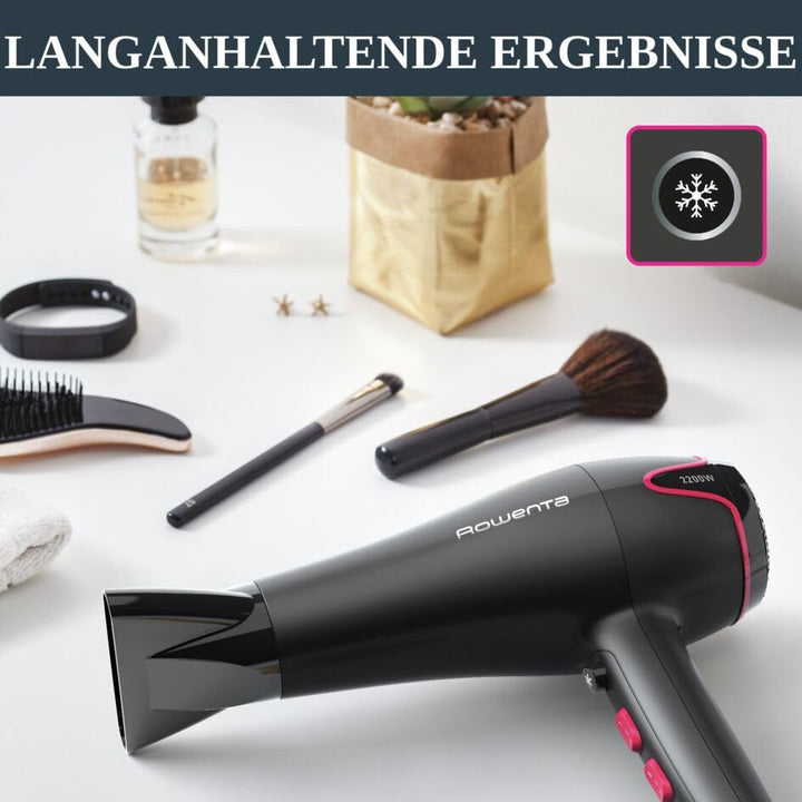 Rowenta CV5713 Motion Dry Haartrockner | 2200 Watt | schnelles Trocknen | 6 Einstellungen | Stylingd