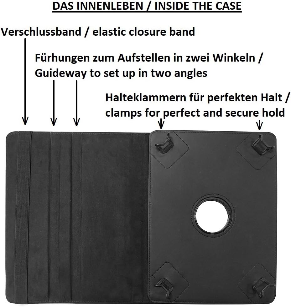 K-S-Trade Für Doogee T20 Hülle Doogee T20 Schutz Hülle 360° Tablet Case Schutzhülle Flip Cover Schwa