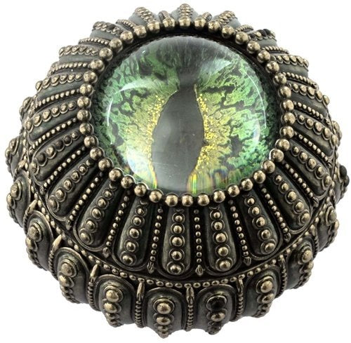 Unbekannt 10,5 cm Seeigel-Dragon Eye Deko Schmuckdose, Farbe Bronze