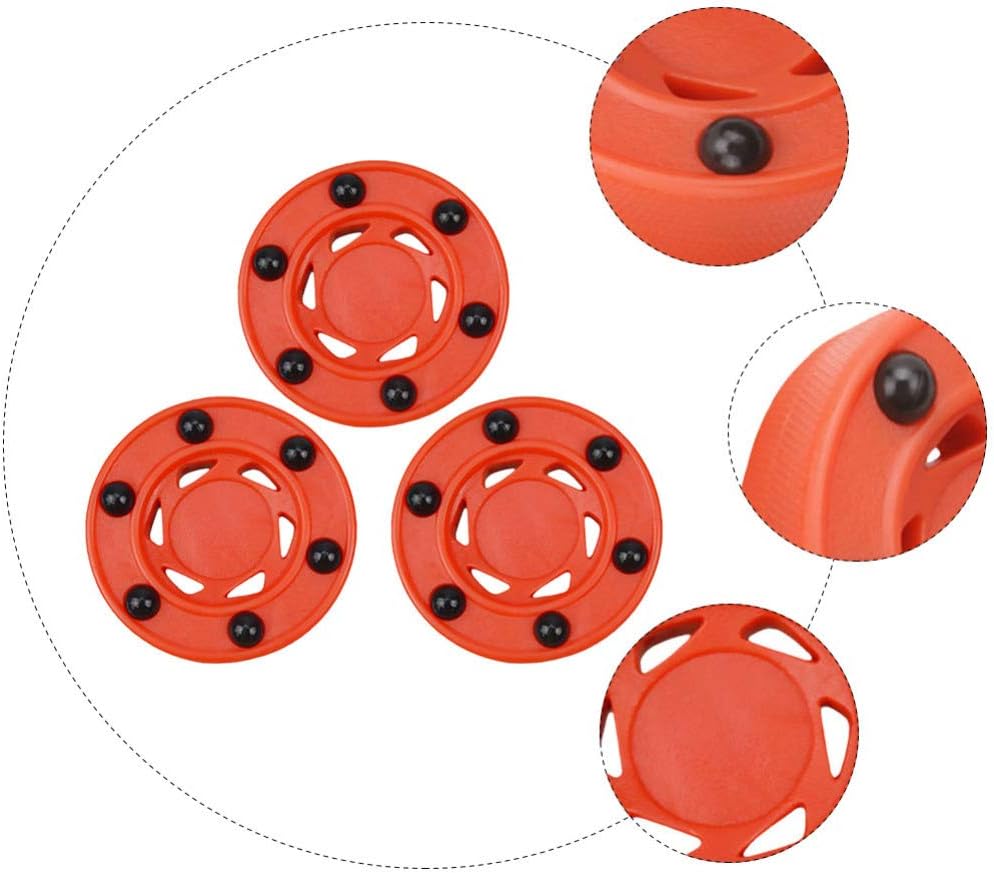 BESPORTBLE 3st Puck Inline-hockeybälle Zubehör Für Eishockeyspiele Rollhockey Hockeybälle Im Freien