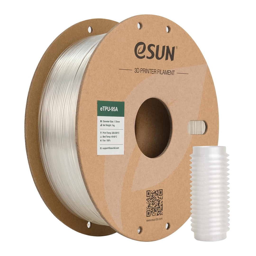 eSUN Flexibles TPU Filament 1.75mm, 3D Drucker Filament TPU-95A, Massgenauigkeit +/- 0.05mm, 1kg Spu