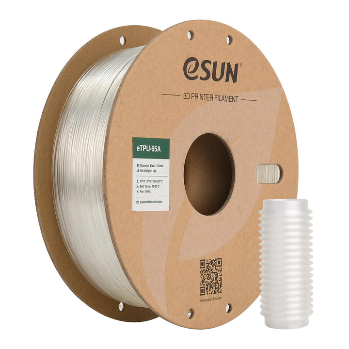 eSUN Flexibles TPU Filament 1.75mm, 3D Drucker Filament TPU-95A, Massgenauigkeit +/- 0.05mm, 1kg Spu
