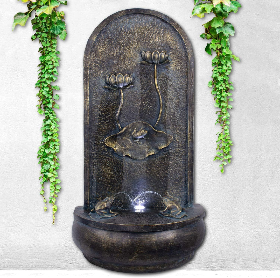 GARTENBRUNNEN BRUNNEN Wandbrunnen BRUNNEN ZIERBRUNNEN VOGELBAD Wasserfall GARTENLEUCHTE TEICHPUMPE -