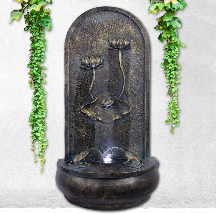 GARTENBRUNNEN BRUNNEN Wandbrunnen BRUNNEN ZIERBRUNNEN VOGELBAD Wasserfall GARTENLEUCHTE TEICHPUMPE -