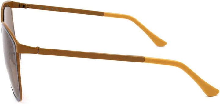 Marni CURVE ME102S Ochre Blue/Beige Brown 53/20/135 Damen Sonnenbrillen