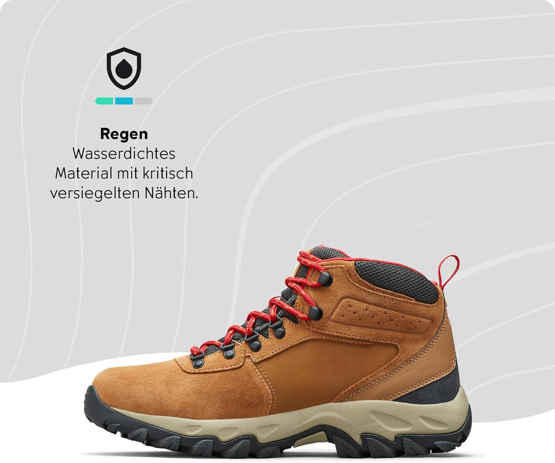 Columbia Herren Newton Ridge Plus 2 Suede WpWanderstiefel 40 EU Elk Mountain Red, 40 EU Elk Mountain