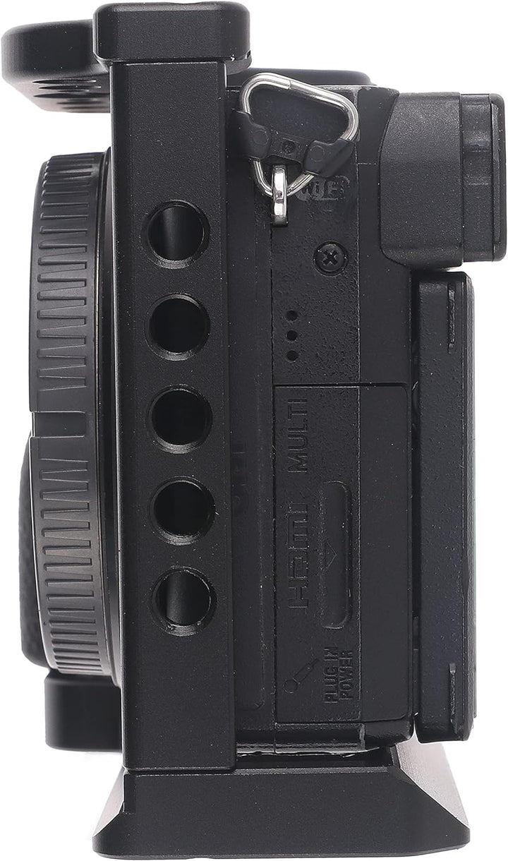 A6000 A6500 Cage, Hersmay Kamerakäfig Aluminium Camera Cage für Sony A6500 A6400 A6300 A6000 A6100