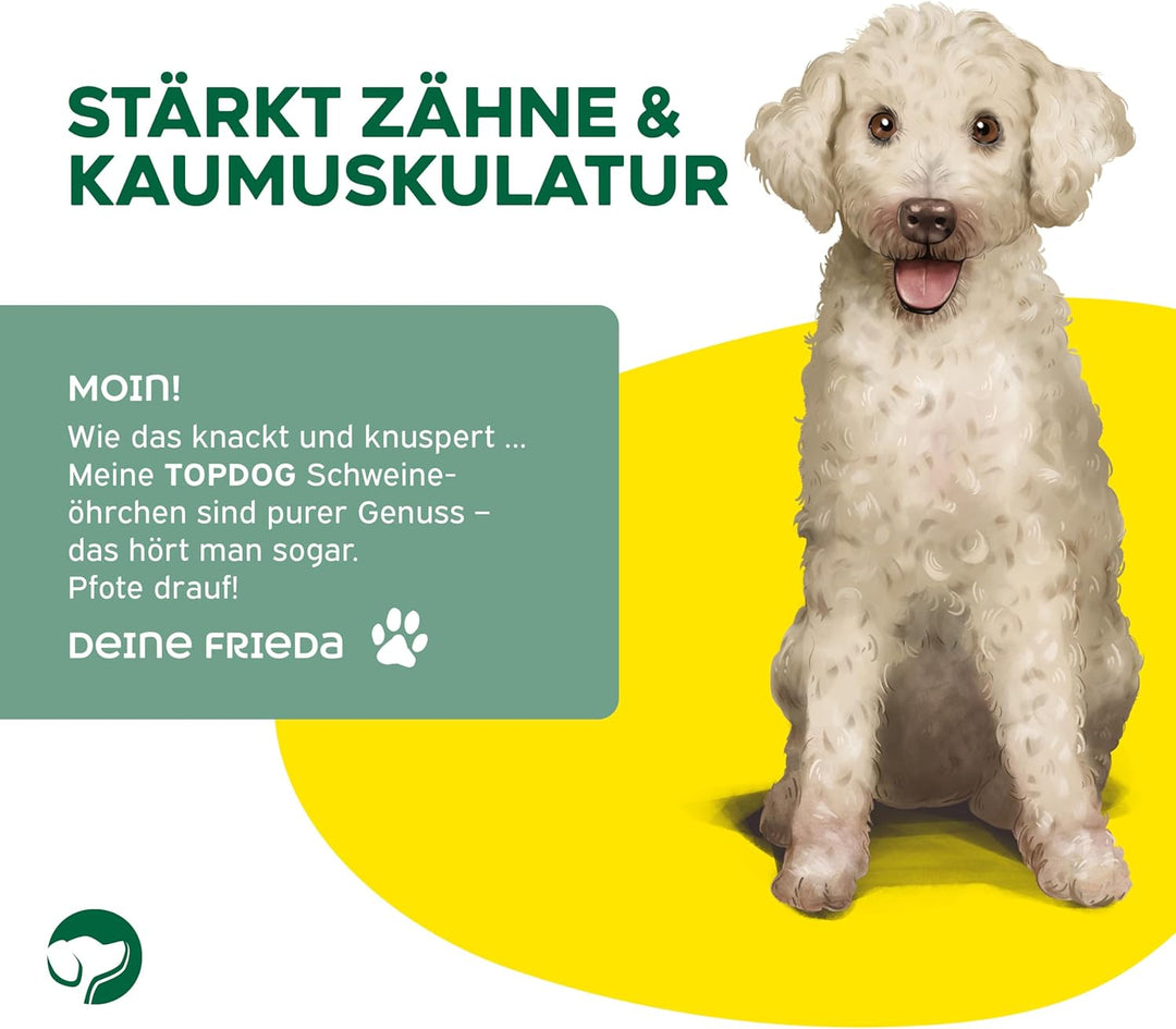 Top Dog Premium Schweineohren - aus Deutschland - 200 Stück (min. 8 KG) 200 Stück (1er Pack), 200 St