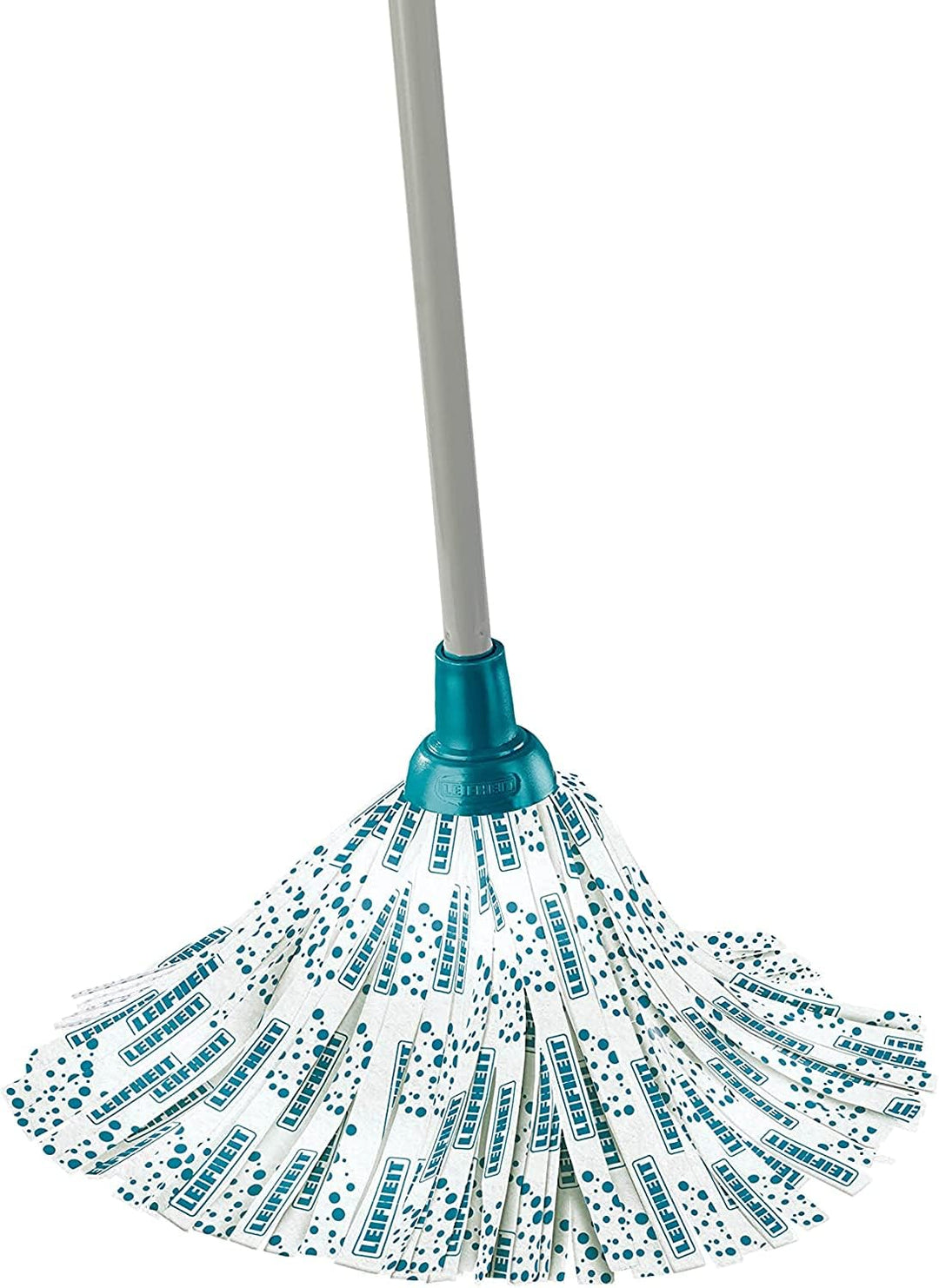 Leifheit Classic Mop Viskose, mit Viskose und Polyester für hartnäckige Flecken auf Fliesen und Stei