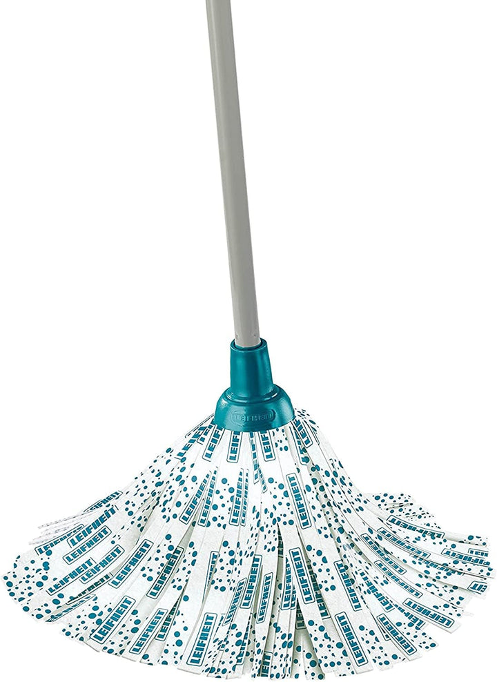 Leifheit Classic Mop Viskose, mit Viskose und Polyester für hartnäckige Flecken auf Fliesen und Stei