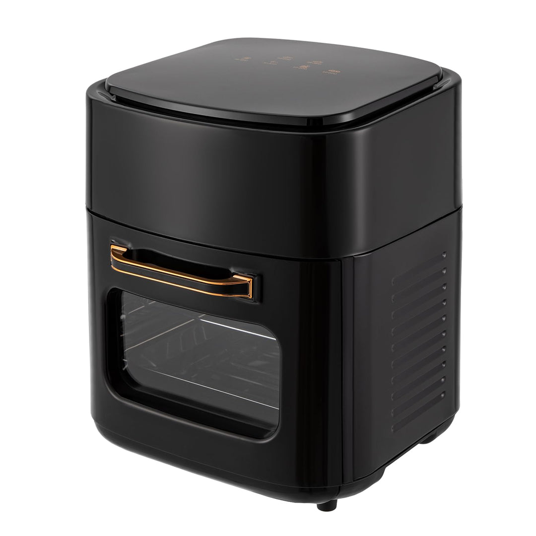Multifunktionale Digitale Heissluftfritteuse, 1400W Airfryer, Minibackofen mit LED-Touchscreen, Schn
