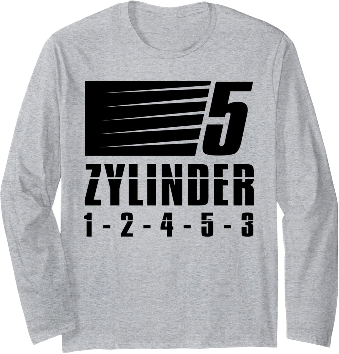 5 Zylinder Tuner Design Tuning Autoschrauber KFZ Langarmshirt
