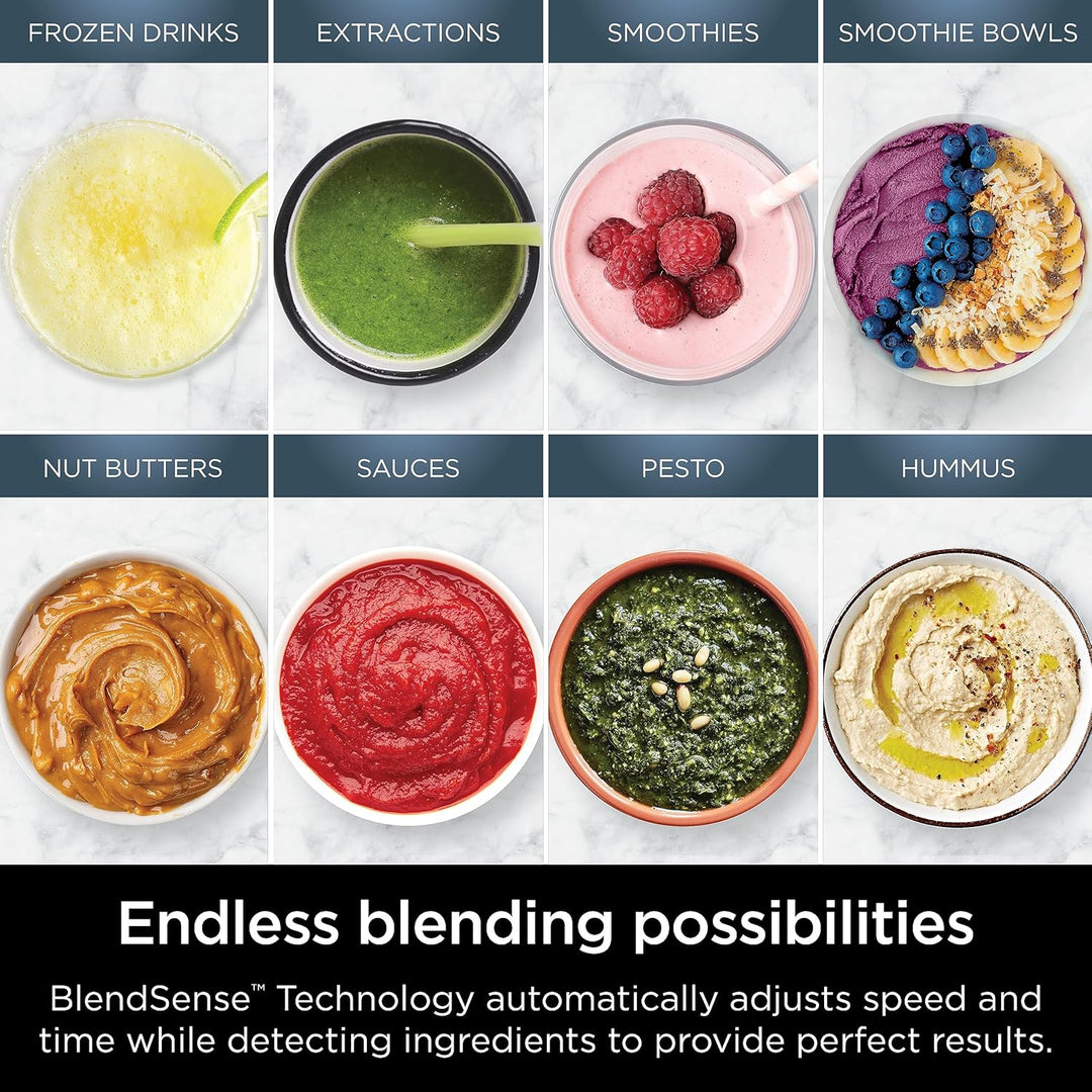 Ninja TB301 Detect Duo Power Blender Pro + Single Serve, BlendSense-Technologie, Mixer für Smoothies