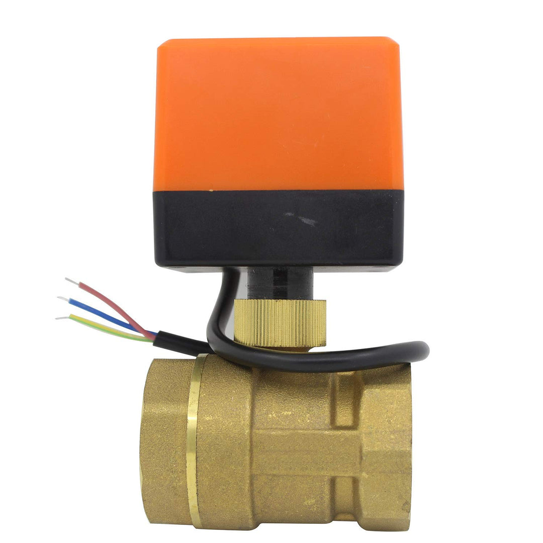 Motorisiertes 2-Wege-Kugelventil, elektrisch, 220 V, Magnetventil, normalerweise offen, 1/2 3/4 1 1-