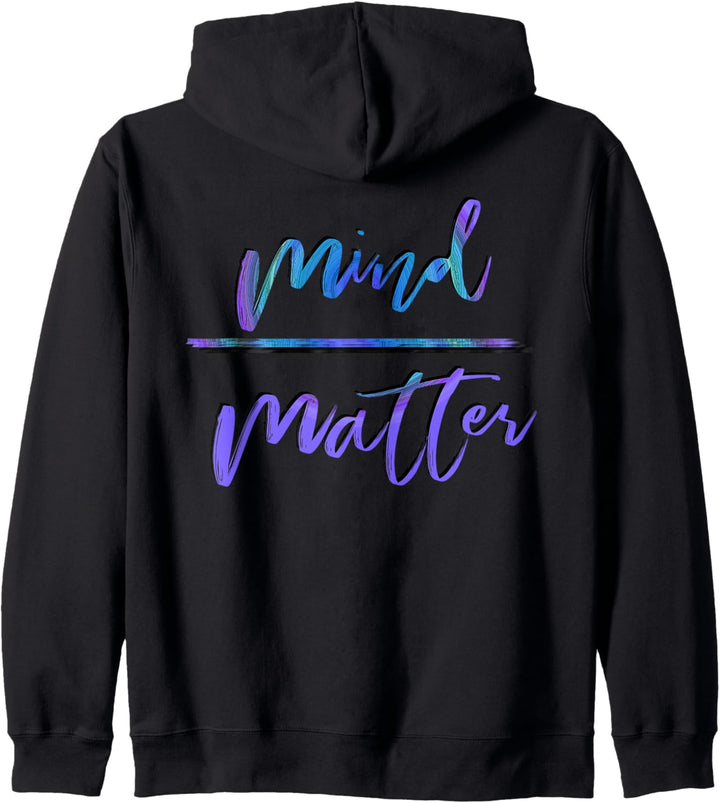 Mind Over Matter Inspirierendes Fitnessstudio Kapuzenjacke