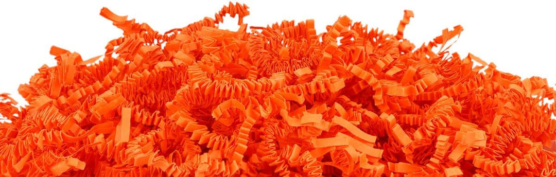 048, Orange, oranges Füllmaterial und Polsterpapier, Geschenk-Verpackungen, Deko, Geburtstag, Weihna