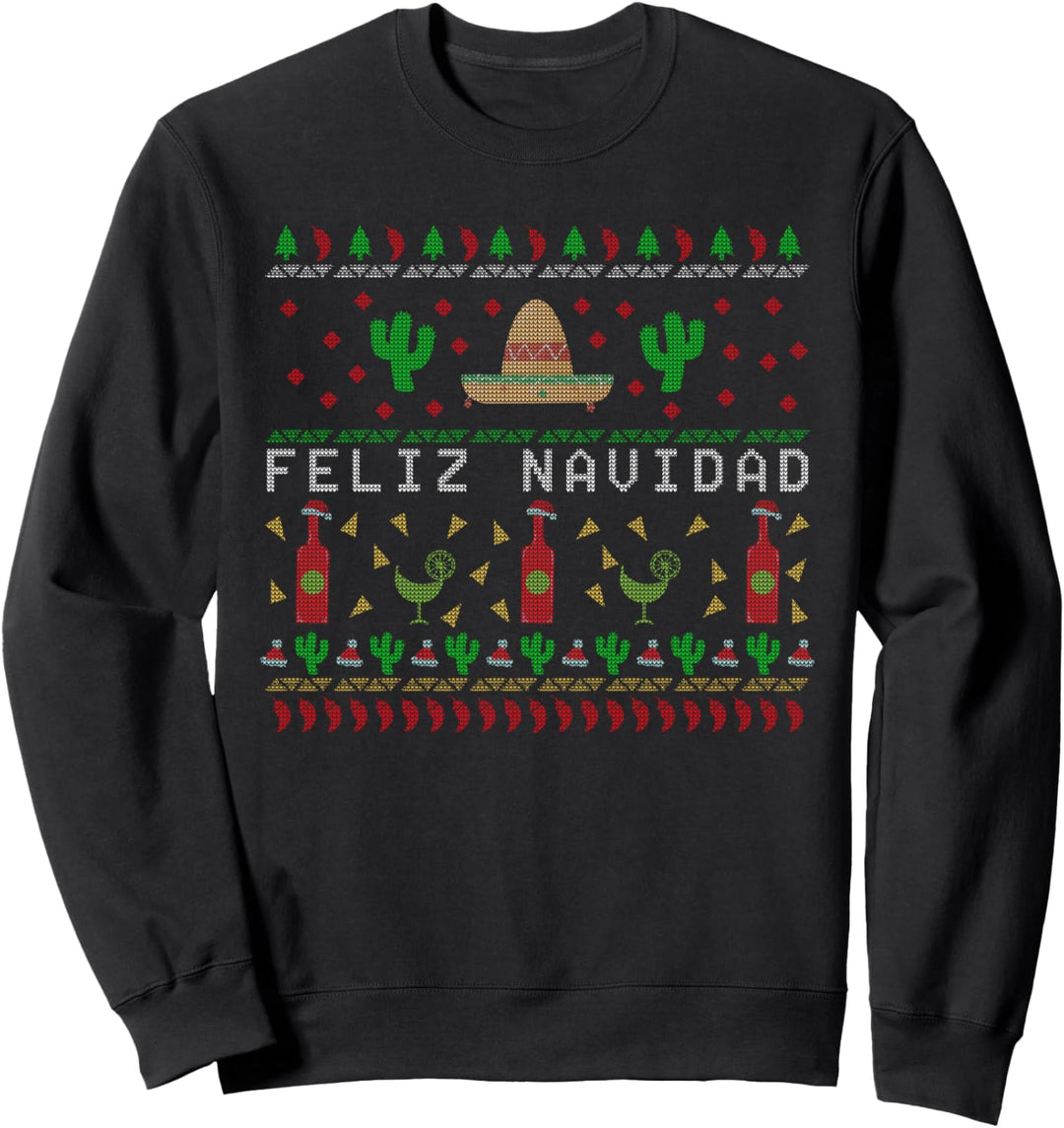 Feliz Navidad Mexican Ugly Christmas Sweater Sweatshirt