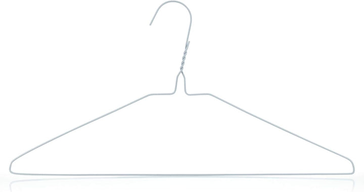 Hangerworld - Drahtkleiderbügel, Drahtstärke 2,3mm, 100 Stück - Weiss -41cm