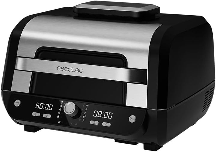 Cecotec Heissluftfritteuse ohne Öl, 8 L, Cecofry FireDome 8000 Pro. 1700 W, Doppelte Heizung, 4 Gril