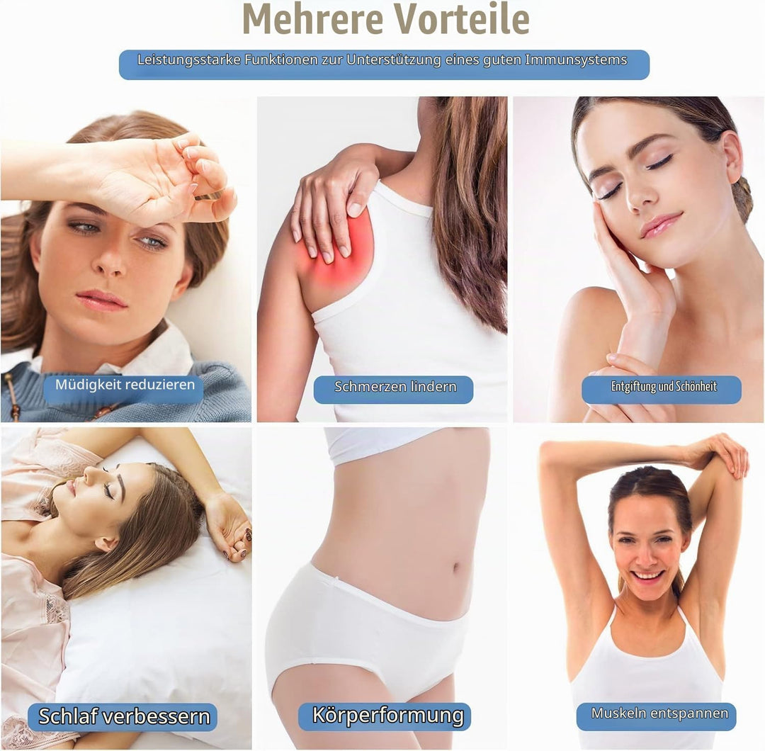 Infrarot Saunadecke, Sunowl 2 Zone Temperaturkontrolle Infrared Sauna Blanket mit Handreissverschlus
