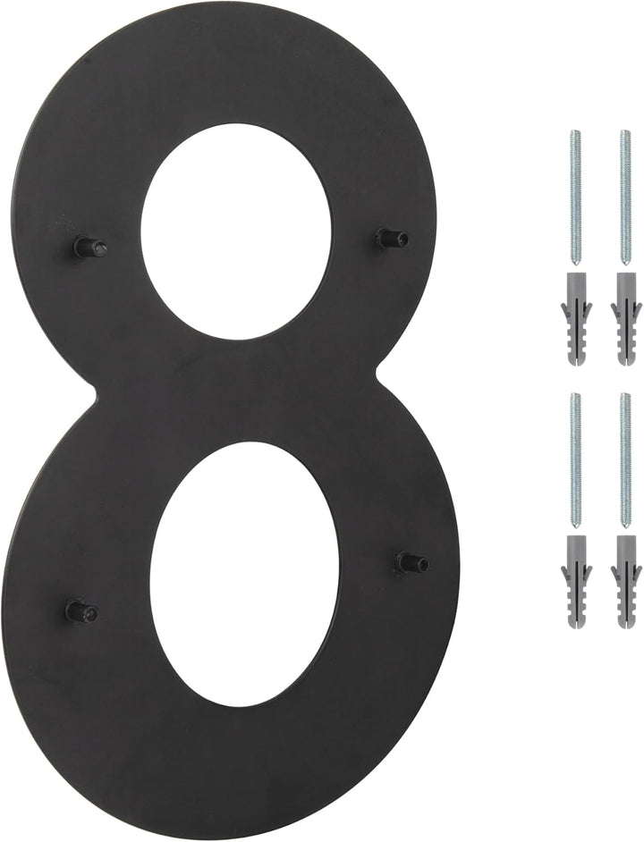 HASWARE 304 Edelstahl Moderne Hausnummer 6 Zoll/15cm Stilvolle Tür Alphabet Plakette für Strasse Hom
