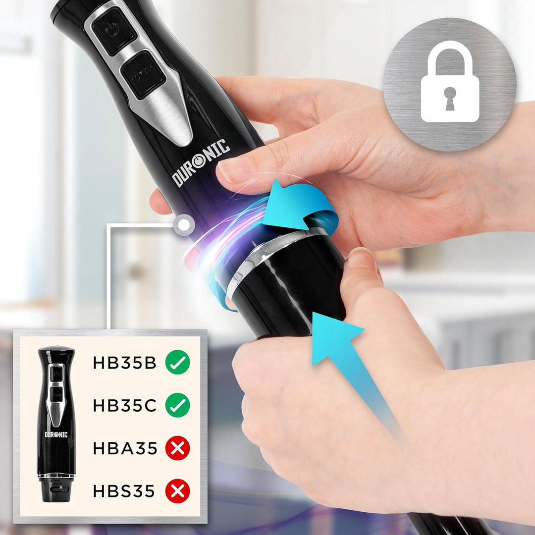 Duronic HBA35 Zubehör für elektrischen Stabmixer, Aufsatz für Pürierstab HB35B oder HB35C von Duroni