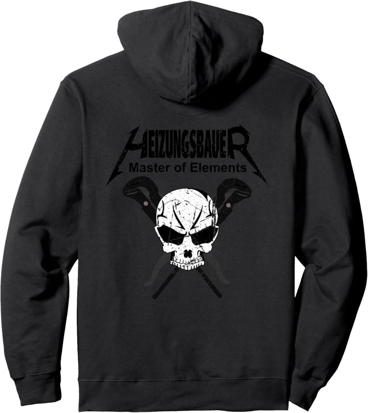 Heizungsbauer Anlagenmechaniker, Master of Elements SHK Pullover Hoodie