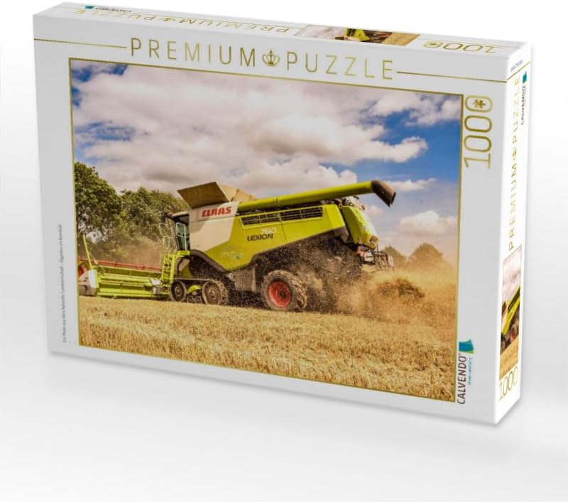 CALVENDO Puzzle Landwirtschaft - Giganten im Kornfeld 1000 Teile Lege-Grösse 64 x 48 cm Foto-Puzzle