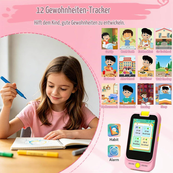Kinder Handy Spielzeug für Mädchen, Einhorn Kinderhandy 3 4 5 6 7 8 Jahre, Kinder Smartphone Kamera