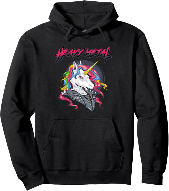 Heavy Metal Einhorn Metaller Rock Festival Musik Geschenk Pullover Hoodie