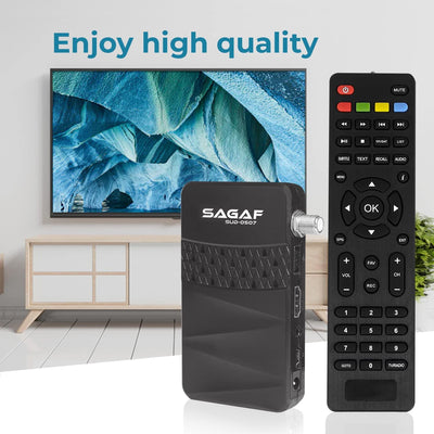 LEYF & Sagaf SUD-0507 Mini Sat Receiver DVB-S2 Full HD 1080p Digital Receiver (HDTV, Scart, USB), SU