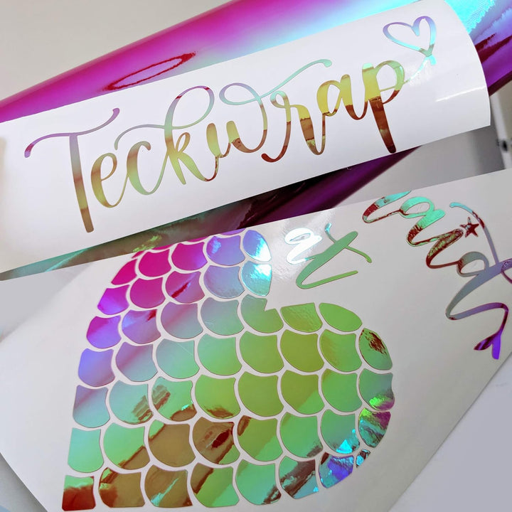 TECKWRAP Opal Craft Vinyl, selbstklebend, 0,3 m x 1,5 m, Fierce Red, Fierce Red