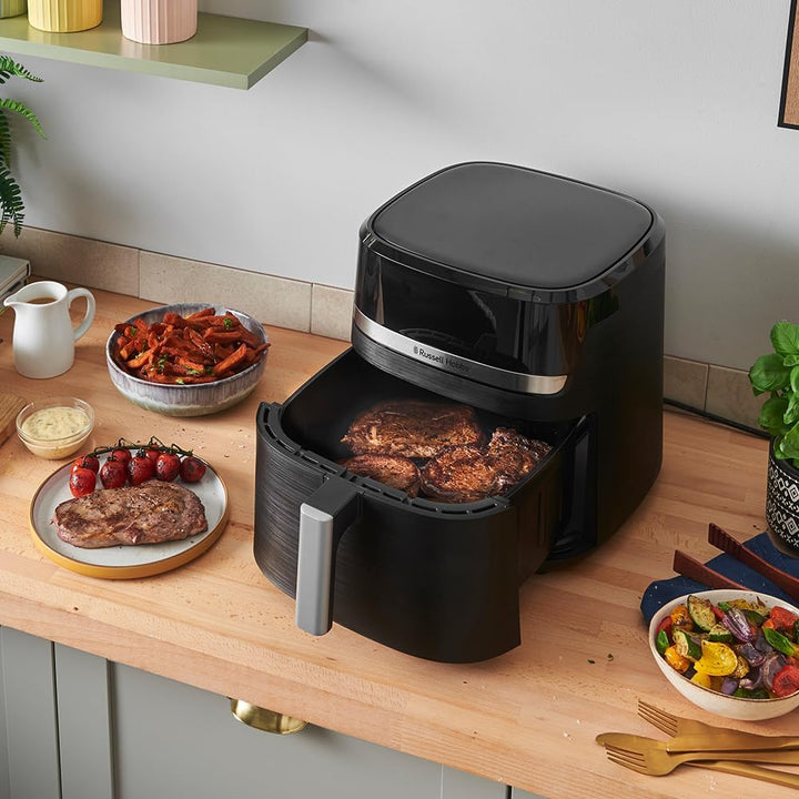 Russell Hobbs Heissluftfritteuse XXL 8,3L Rapid AirFryer [kompaktes Gehäuse, 9 Programme] SatisFry (