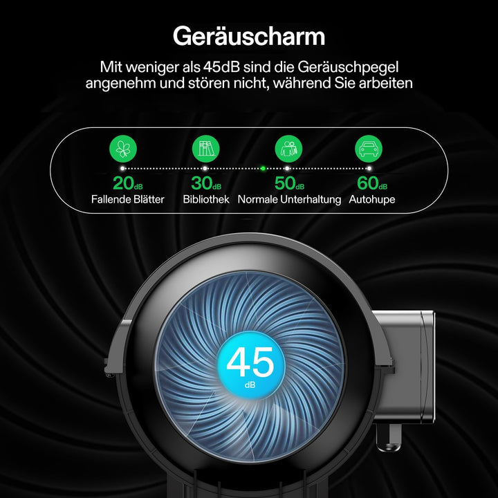 VIVOSUN AeroZesh S6 Rohrventilator 150 mm, 688 m³/h Abluftventilator mit E12-Geschwindigkeitsregler,
