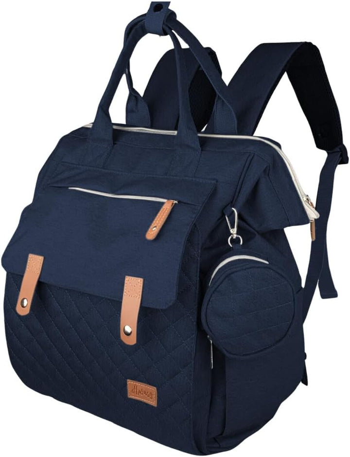 Wickelrucksack inkl. Wickeltunterlage, Wickeltasche gross viel Stauraum, Baby Rucksack für unterwegs