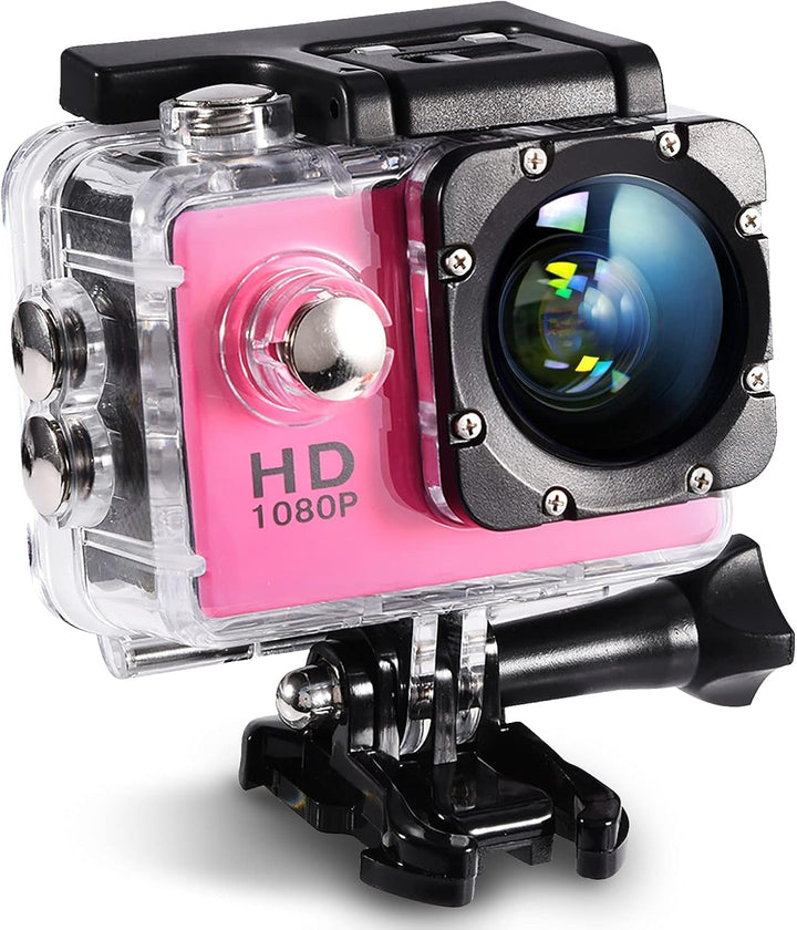 Mini DV Sportkamera, Action Kamera 4K wasserdichte 30 m Outdoor Sportvideo DV Kamera 1080P Full HD L