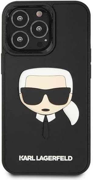 KARL LAGERFELD KLHCP14LKH3DBK hülle für iPhone 14 Pro 6,1" schwarz/Black hardcase 3D Rubber Karl`s H