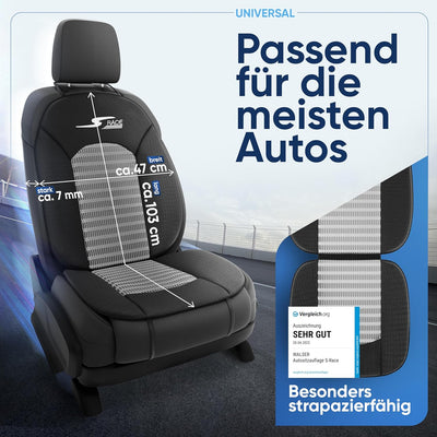 Car Comfort 11652 Autositzaufleger, Sitzaufleger S-Race in anthrazit / Schwarz, Anthrazit