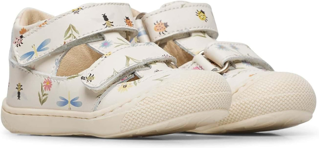 Naturino Halb geschlossene Sandalen, 17 EU Creme Wei&#xDF;