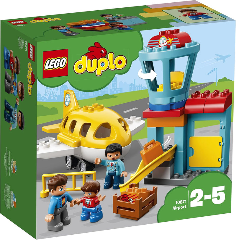 LEGO 10871 DUPLO Flughafen, Bauset mit Flugzeug für Kinder ab 2 Jahre Single, Single