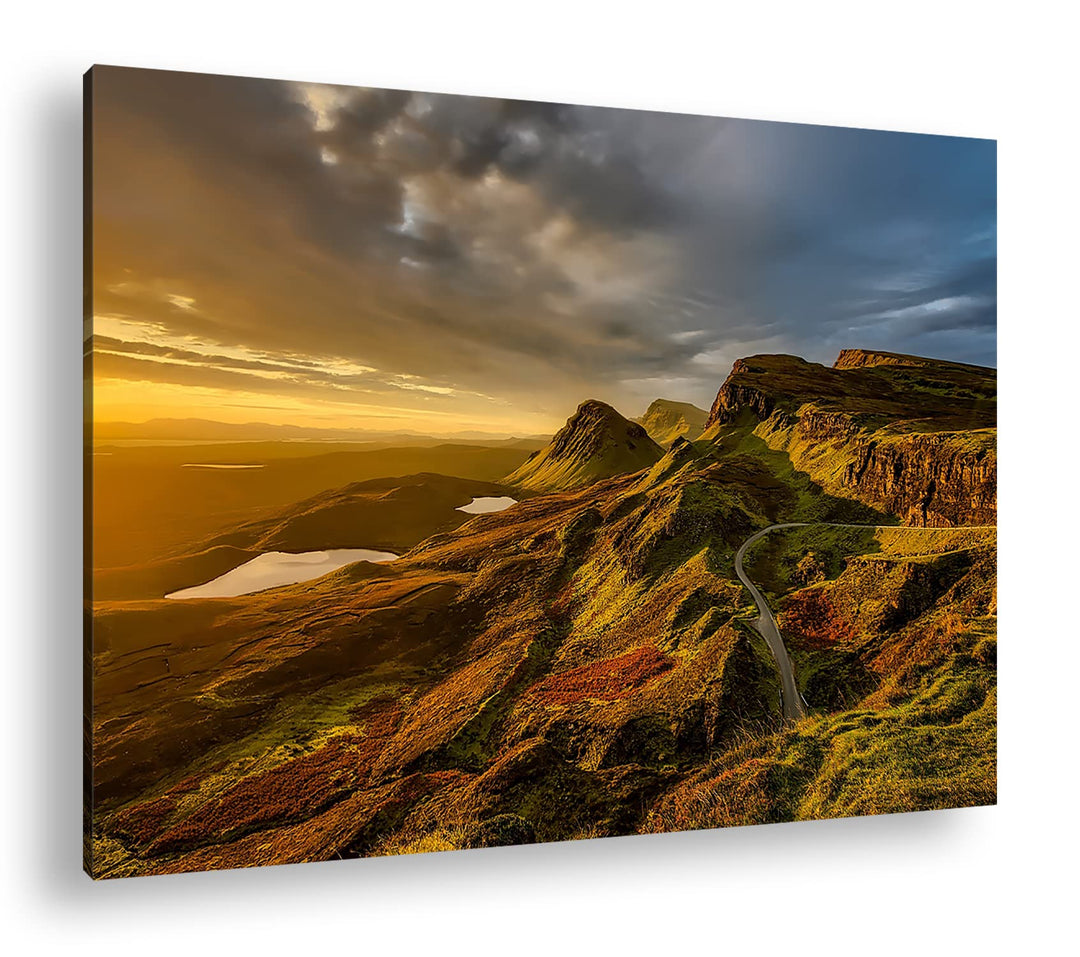 deyoli himmlische Landschaft in Schottland Format:75x50 cm als Leinwandbild, Motiv fertig gerahmt au