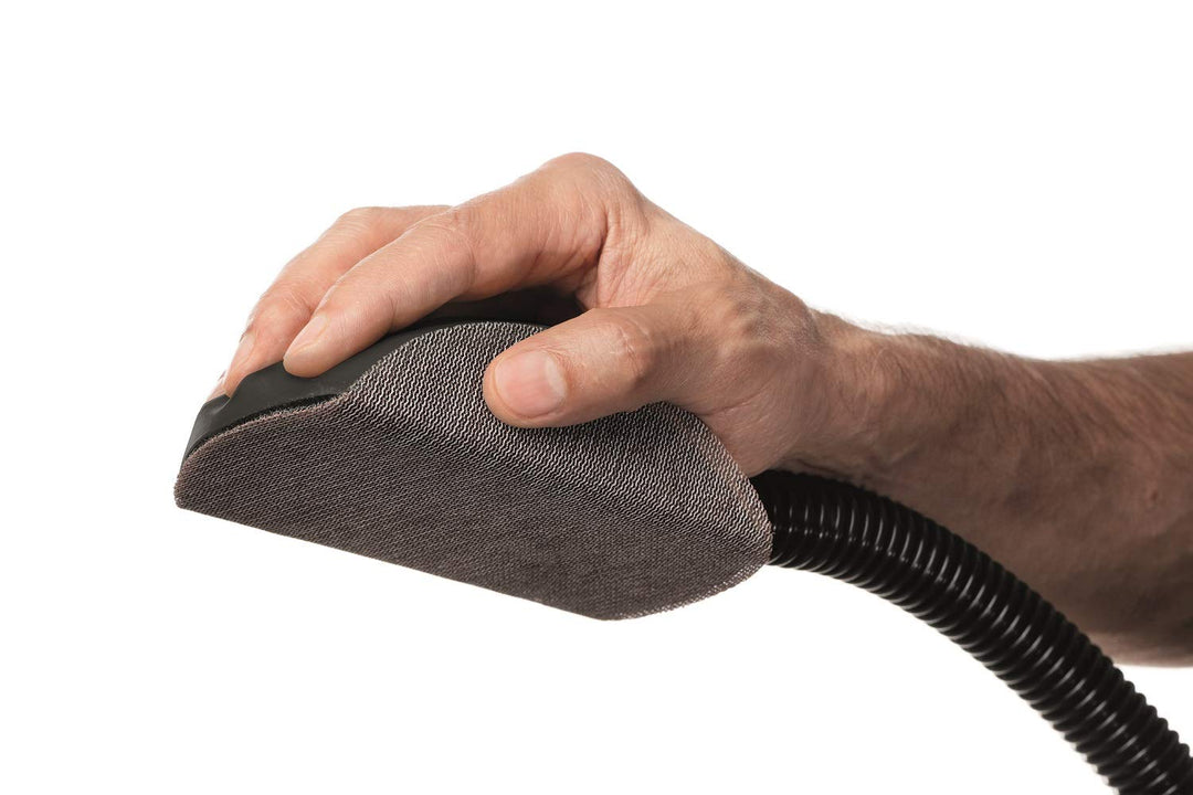 Mirka Roundy Handschleifer Starter-Kit inkl.15xNetz-Schleifscheiben(Ø 150mm),Absaugschlauch,Schleifb