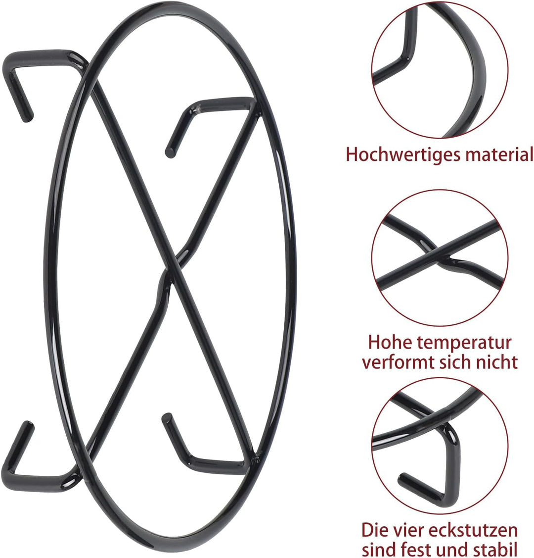 LALAGO Dutch Oven Untersetzer, Ø 20 cm Dutch Oven Ständer, Untersetzer aus Metall, Ringreiniger Dutc
