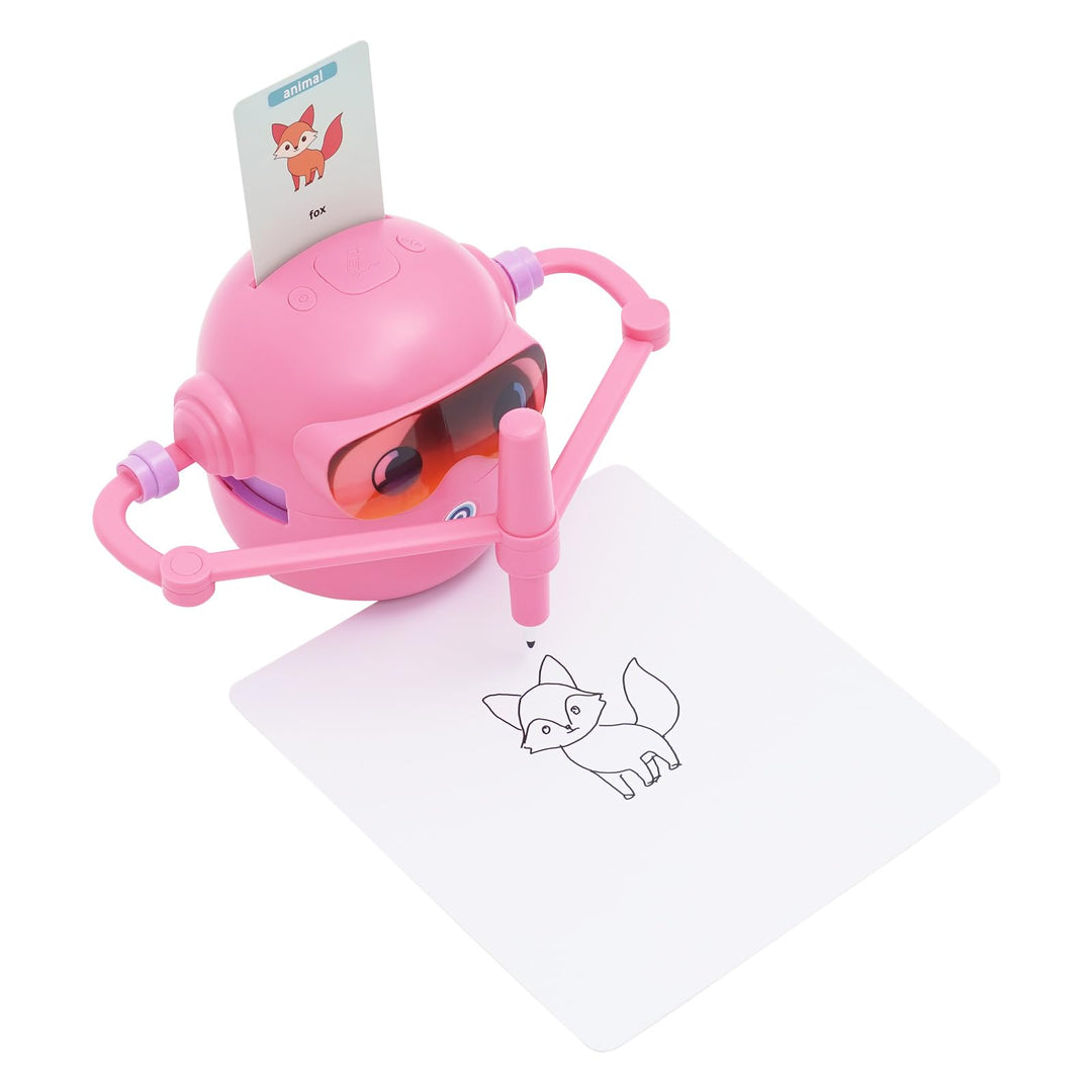 Interaktiver Zeichenroboter Kinder 3-10 Jahre Educational Drawing Robot mit 100 Karten Malen Lernen