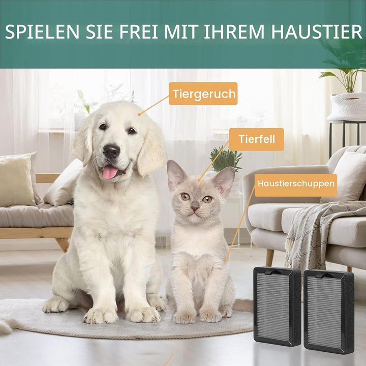 (4 Stück) Luftreiniger-Filter Ersatz kompatibel für LEVOIT LV-H128/PUURVSAS (HM669A) / ROVACS (RV60)