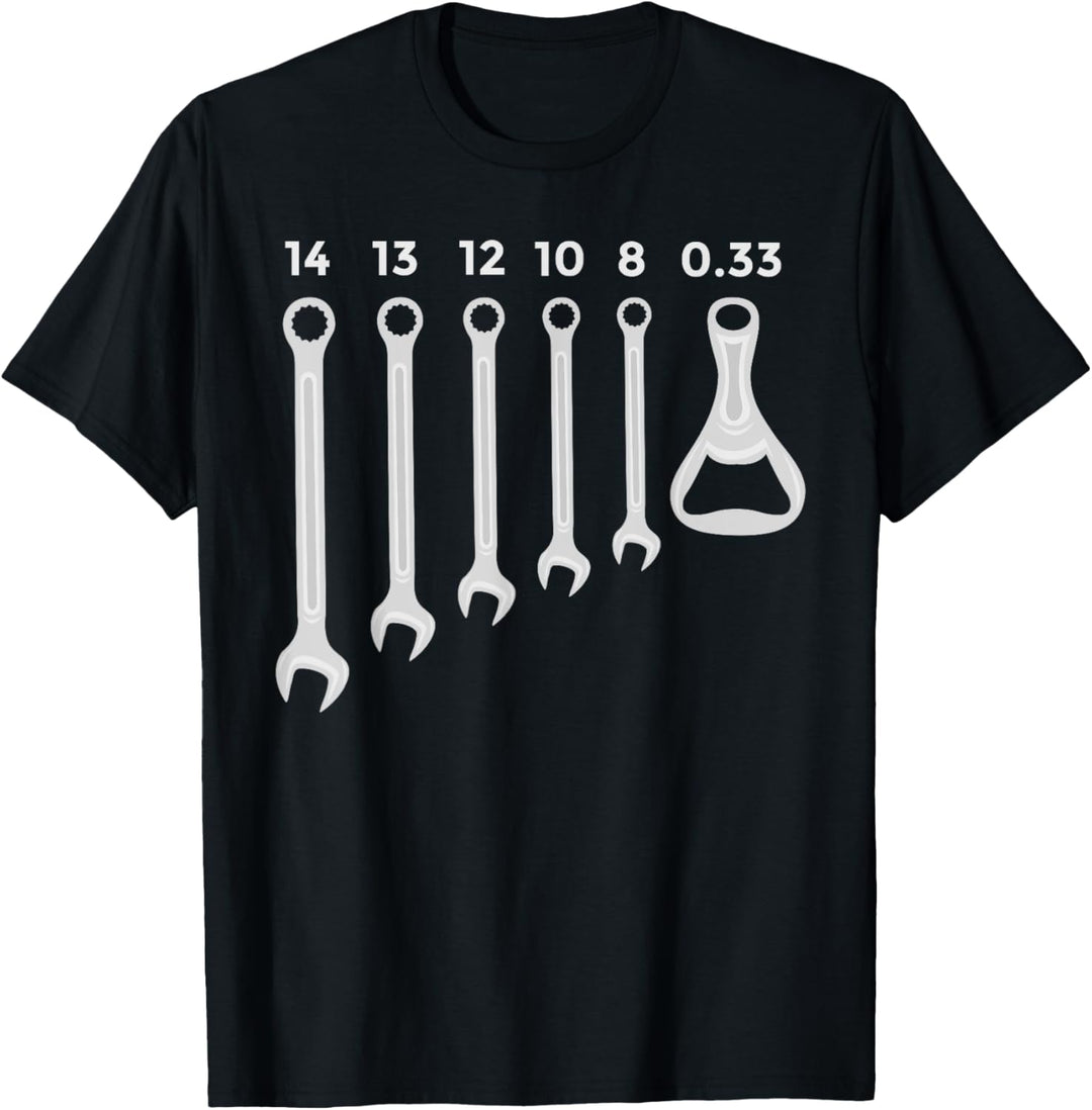 Handwerker Geschenkidee: 0,33 Schlüssel Flaschenöffner T-Shirt