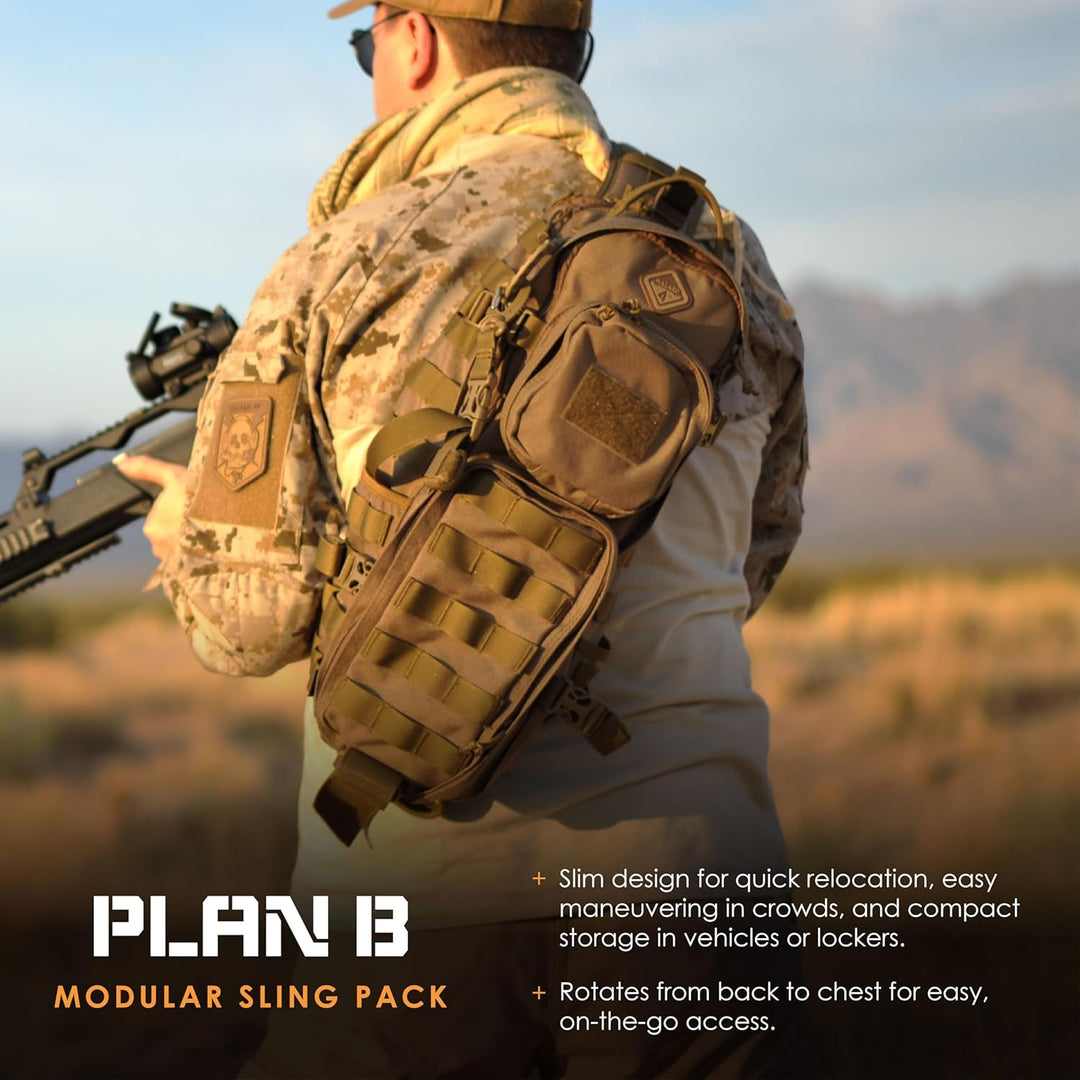 Hazard 4 Rucksack Evac Plan B Sling Coyote, Coyote