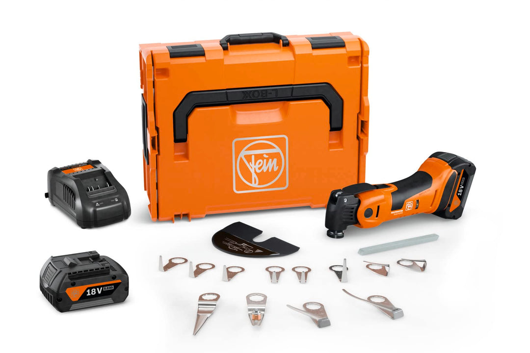 Fein Akku MULTIMASTER MM 700 1.7 Q Autoglas AS (18 V, Akku 5,0 Ah, AMPShare, Multitool, speziall für