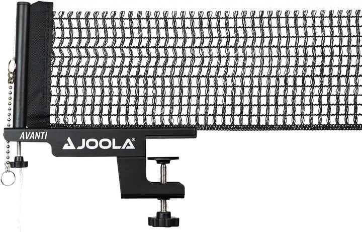 JOOLA 31009 Unisex – Erwachsene TT-Netzgarnitur Avanti Tischtennisnetz, schwarz, 152cm