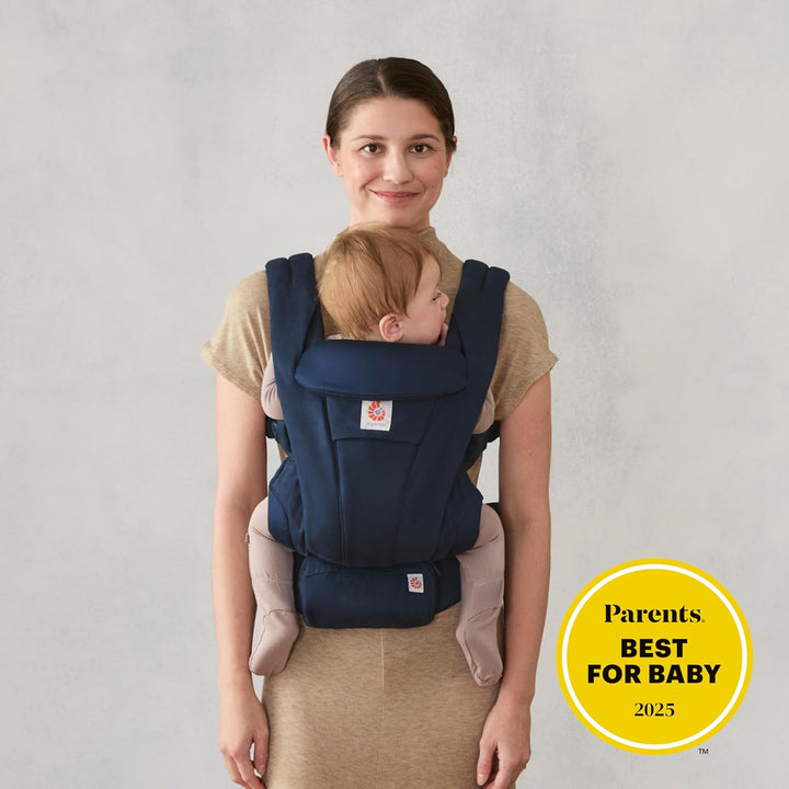 Ergobaby Omni Deluxe All-in-One Babytrage für Neugeborene ab Geburt bis 20kg, Ergonomische 4-Positio